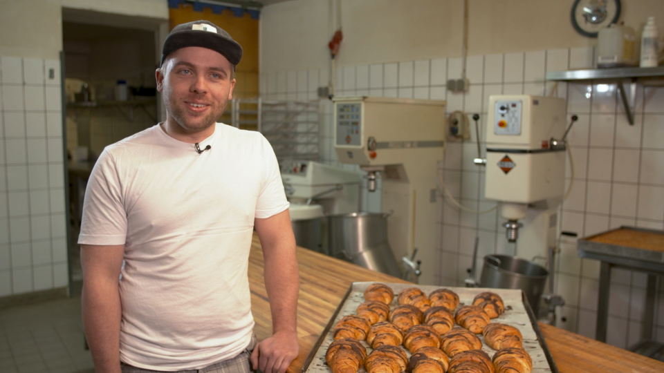 Michael Schultejann in his bakery
